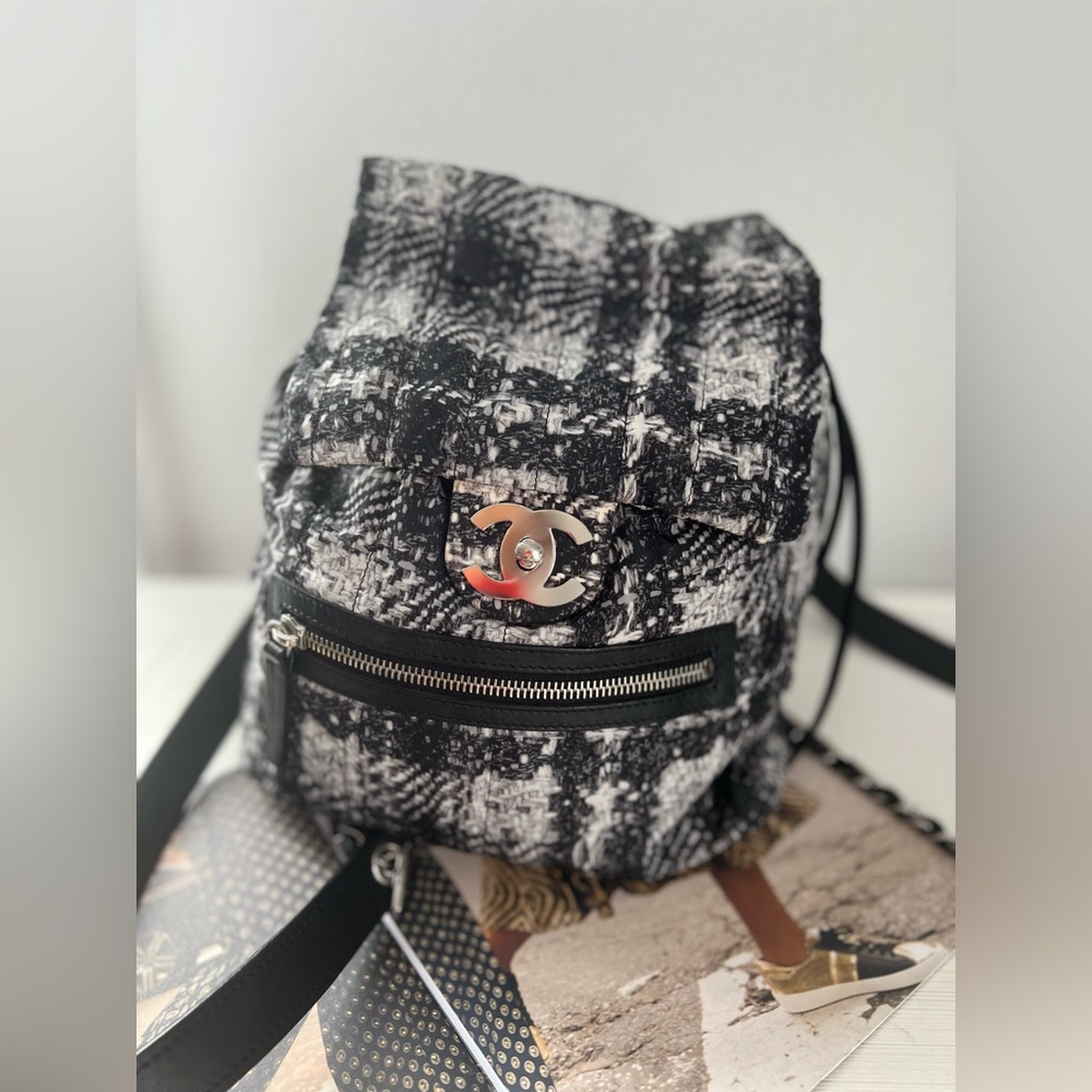 CHANEL authentic small nylon backpack
